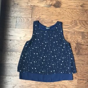 Papermoon Sleeveless spilt back blouse